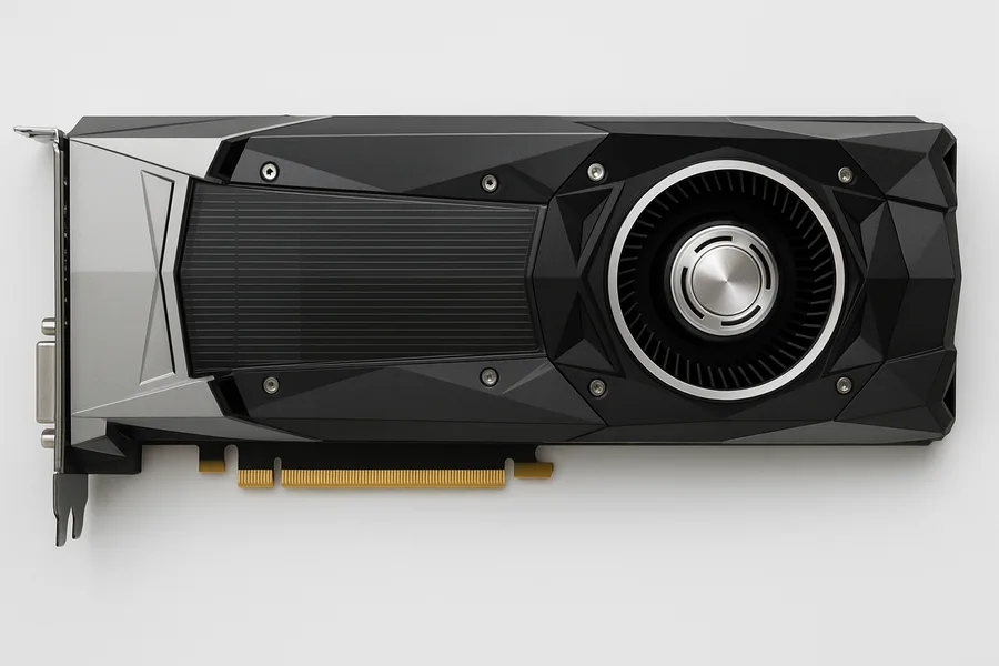 Placa de video instalada em um computador de mesa